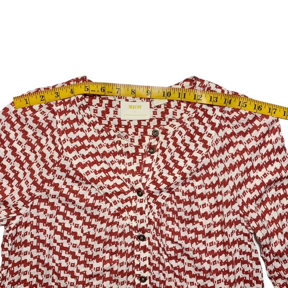 Maeve Anthropologie | Women | Avignon Scotty Dog Print Button Front Blouse | XS - Picture 5 of 11